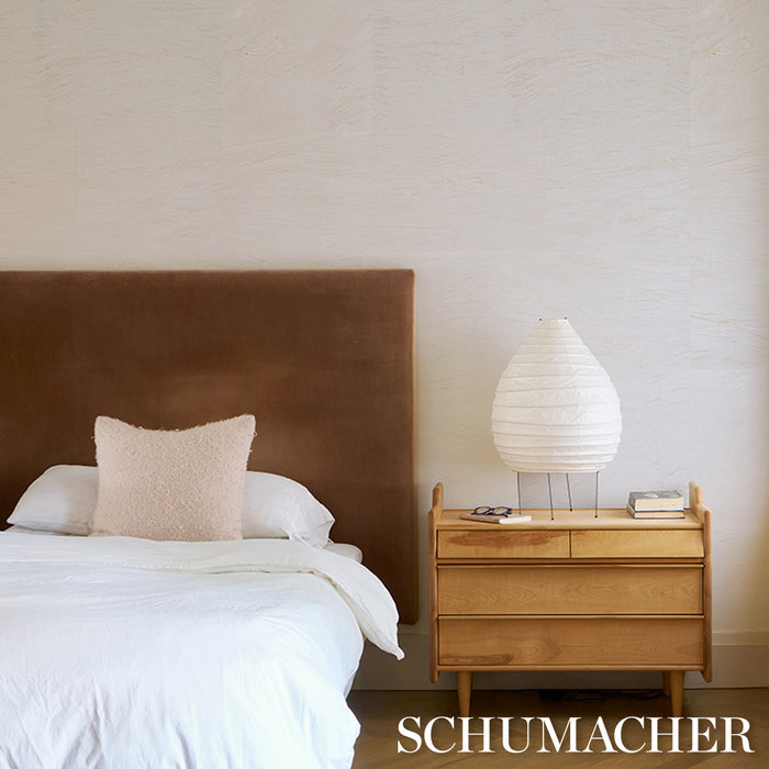 Schumacher Mulberry Paper Whitewash Wallpaper 5017831