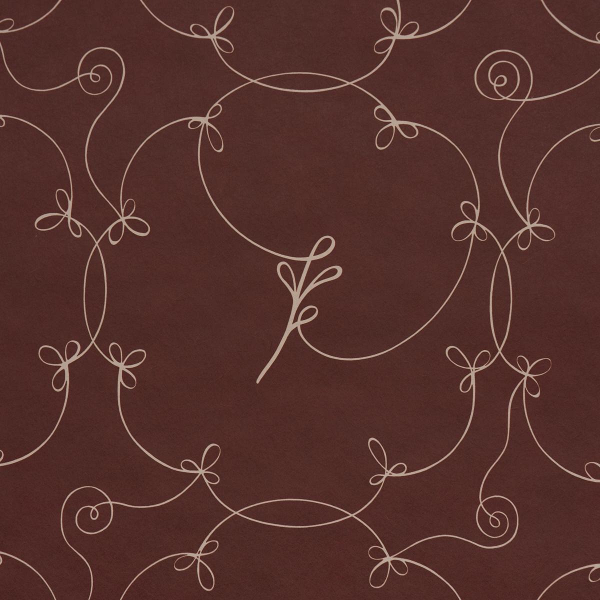 Schumacher Broderie Bordeaux Wallpaper Sample 5017850