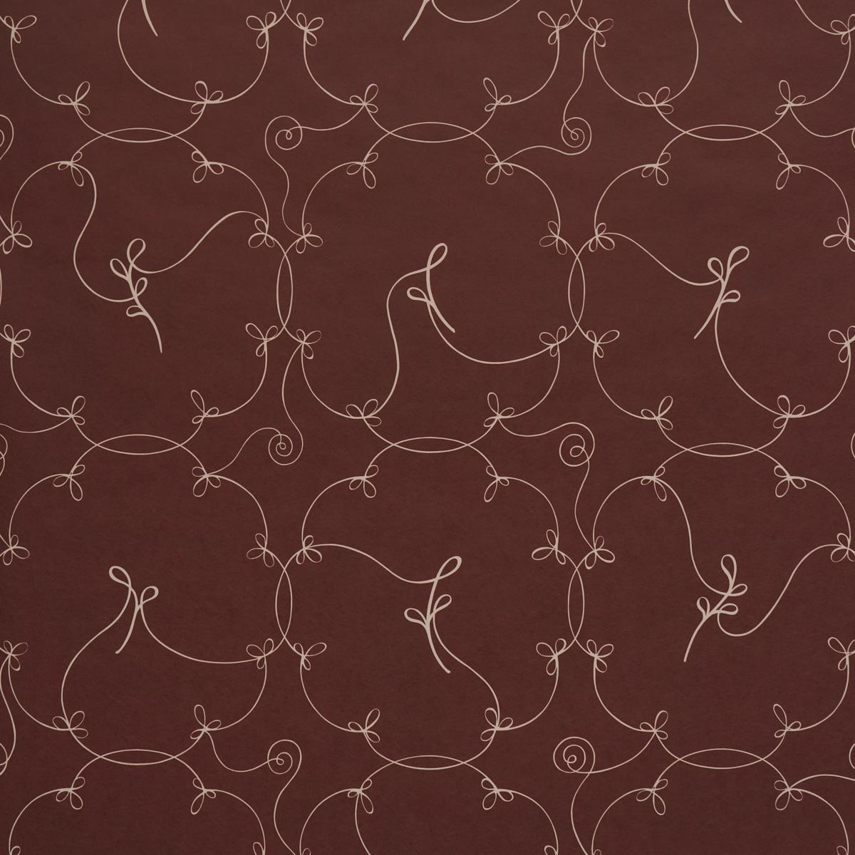 Schumacher Broderie Bordeaux Wallpaper Sample 5017850