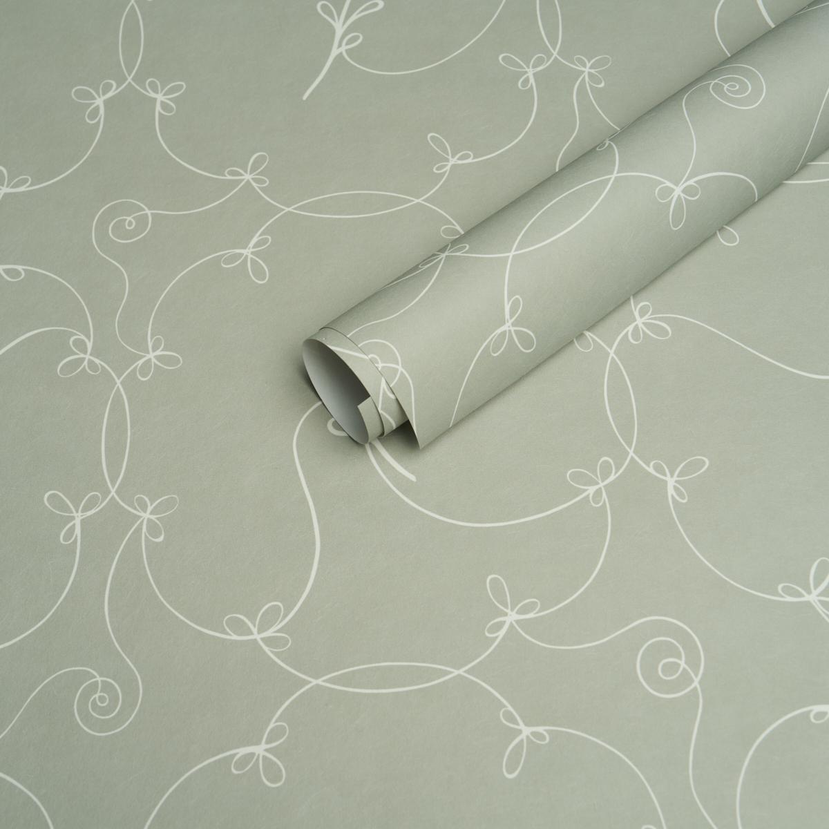 Schumacher Broderie Cool Green Wallpaper Sample 5017851