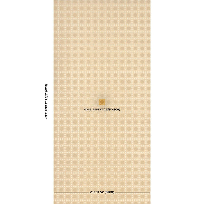 Schumacher Puntini Sisal Tanlines Wallpaper 5017870