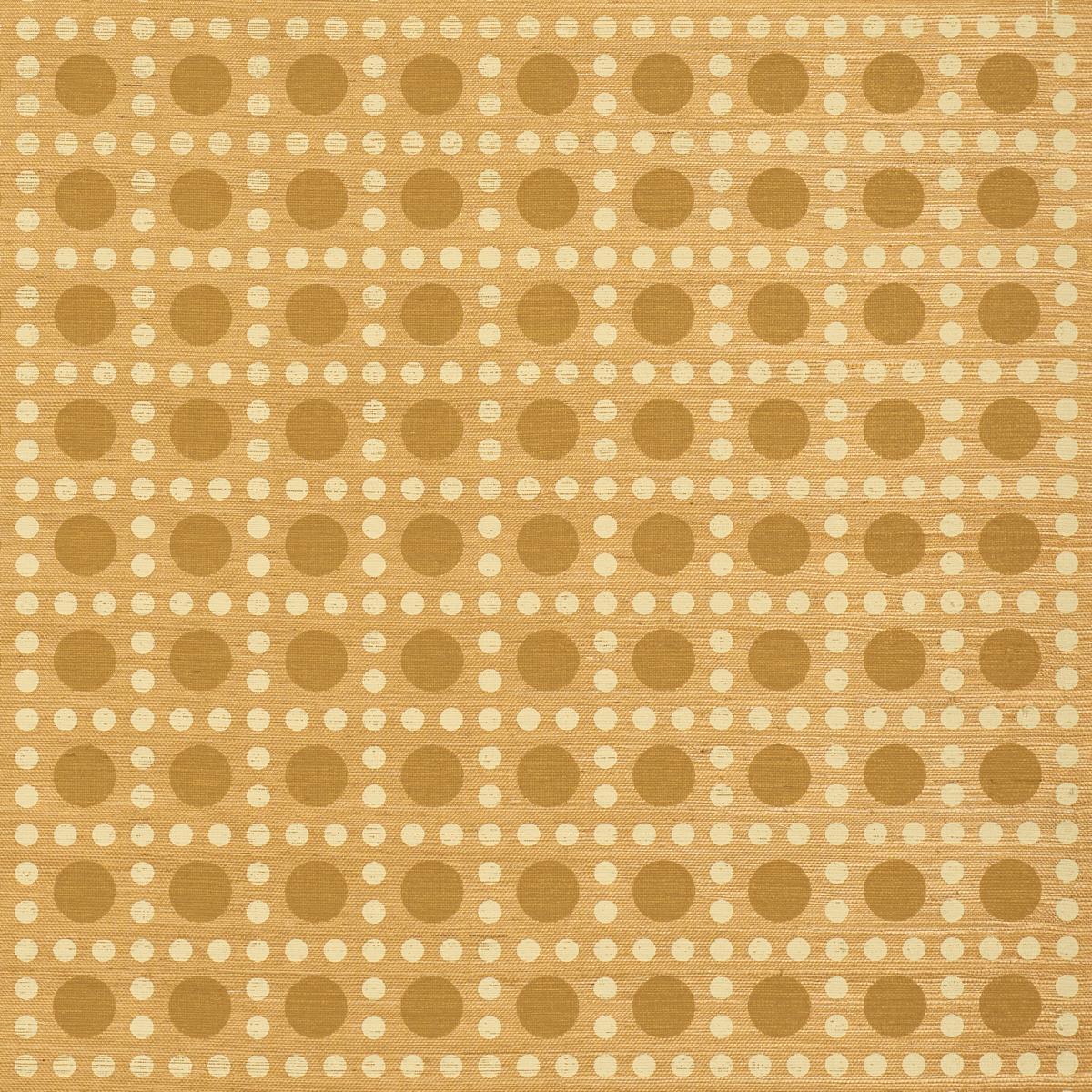 Schumacher Puntini Sisal Tanlines Wallpaper Sample 5017870