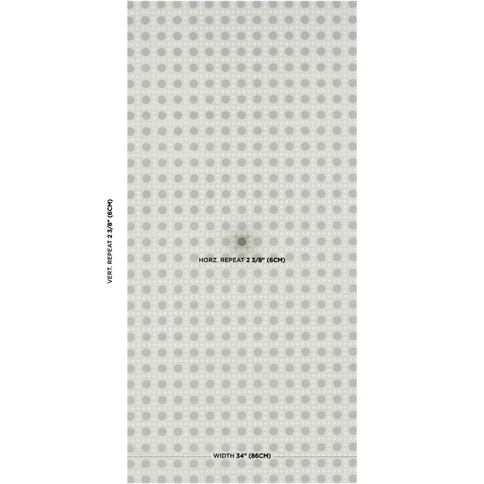 Schumacher X Backdrop Puntini Sisal Seaglass Wallpaper Sample 5017871