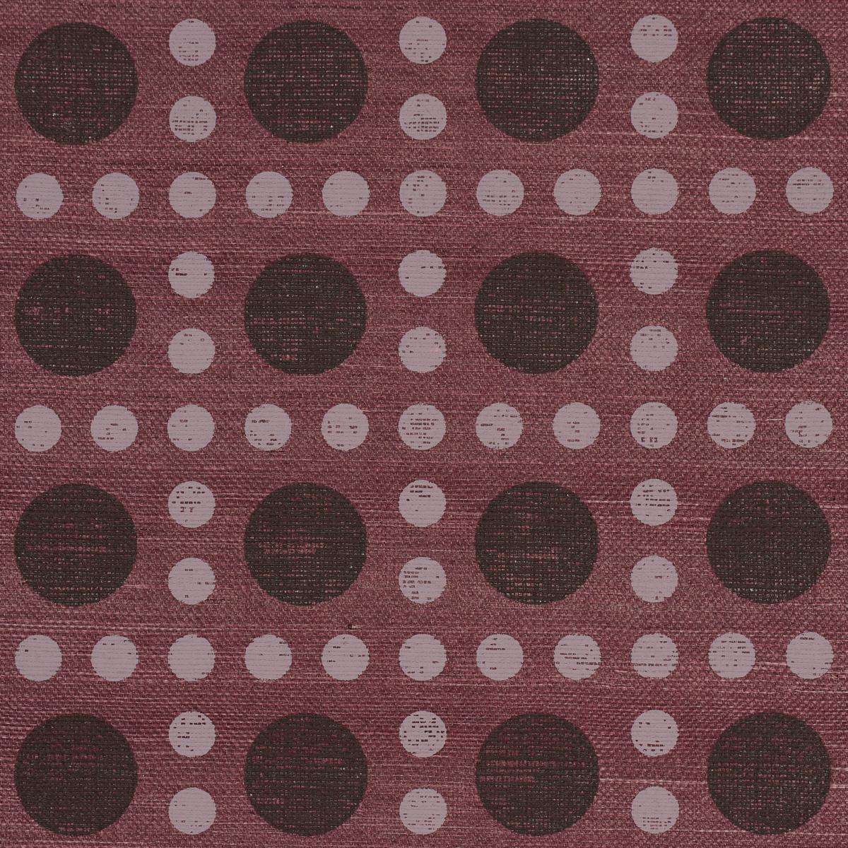 Schumacher Puntini Sisal Plum Wallpaper 5017872