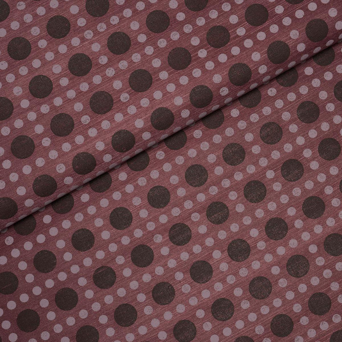 Schumacher Puntini Sisal Plum Wallpaper Sample 5017872