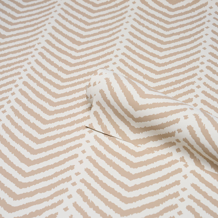 Schumacher La Jolla Neutral Wallpaper Sample 5017900