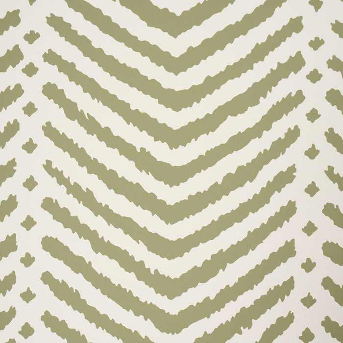 Schumacher La Jolla Olive Wallpaper Sample 5017901