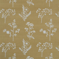 Schumacher Lisbeth Embroidered Sisal Olive Wallpaper 5017910