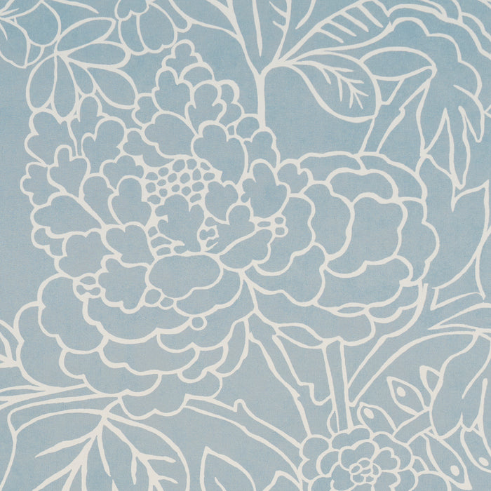 Schumacher Chiang Mai Dragon Silhouette Ciel De Provence Wallpaper 5017920