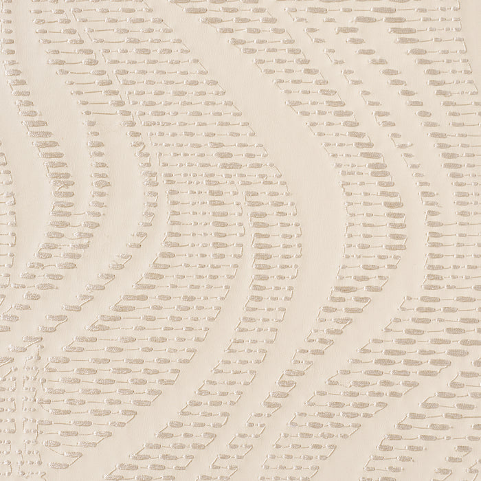 Schumacher Quilted Waves Wallcovering Dune Wallpaper Sample 5017940