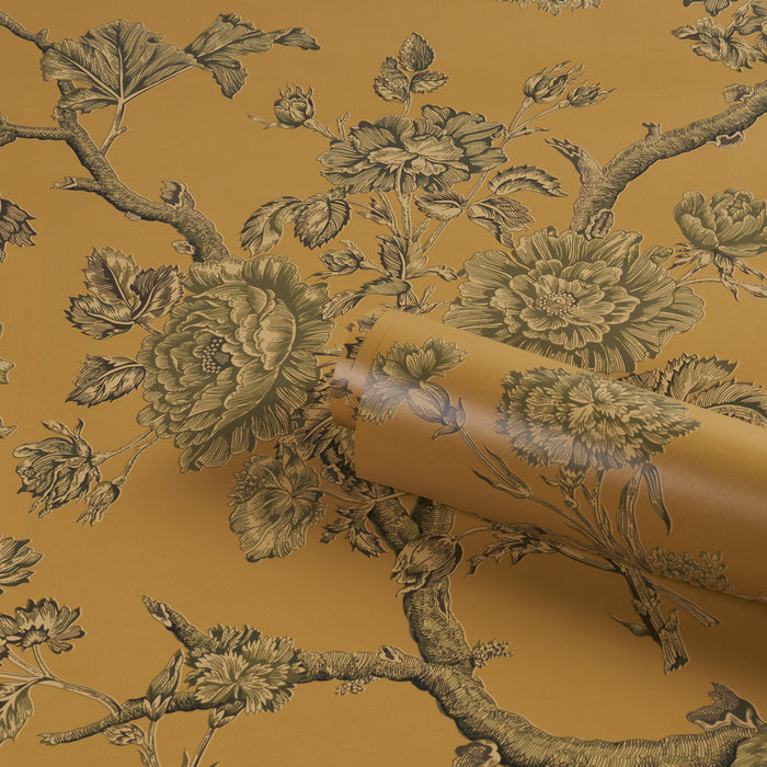 Schumacher Inverness Garden Document Wallpaper Sample 5017970