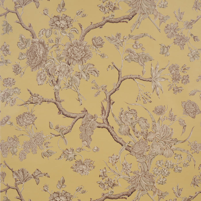 Schumacher Inverness Garden Buttercup Wallpaper Sample 5017971