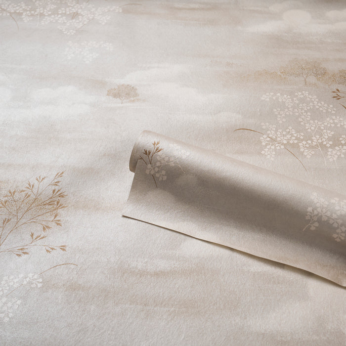 Schumacher Calm Skies Neutral Wallpaper Sample 5018042