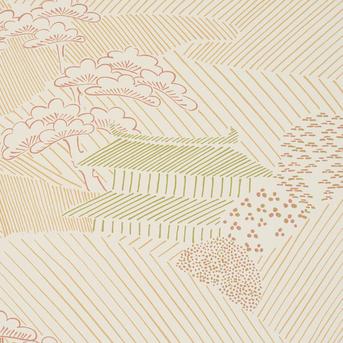 Schumacher Nikko Neutral Wallpaper Sample 5018052