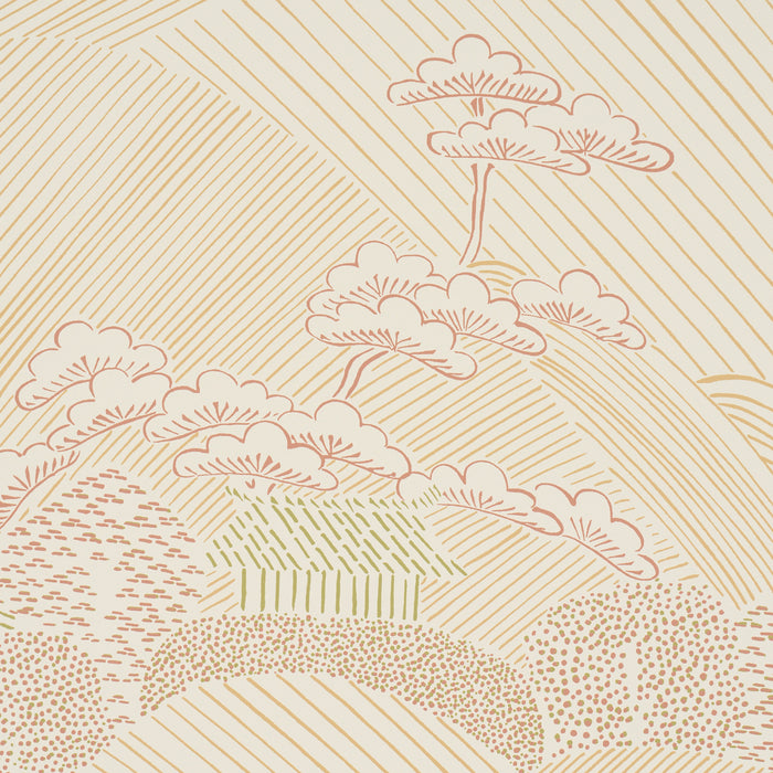 Schumacher Nikko Neutral Wallpaper Sample 5018052