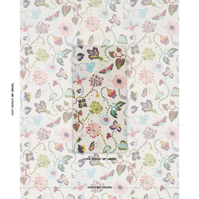 Schumacher Gloriette Multi Wallpaper 5018060