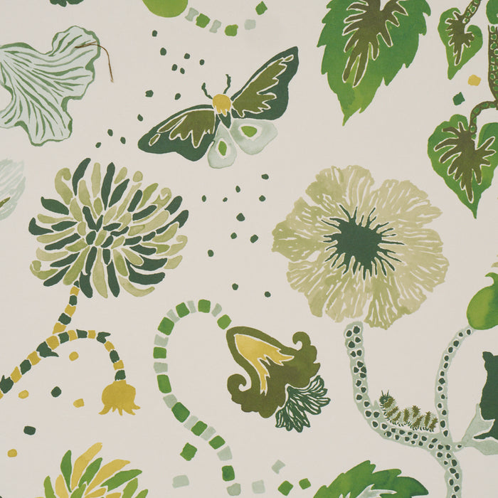 Schumacher Gloriette Green Wallpaper 5018061
