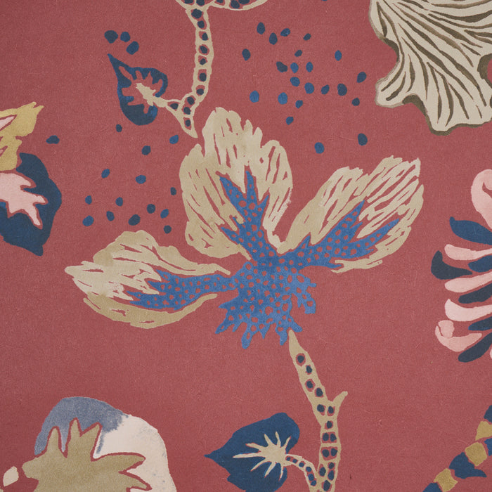 Schumacher Gloriette Red Wallpaper Sample 5018062