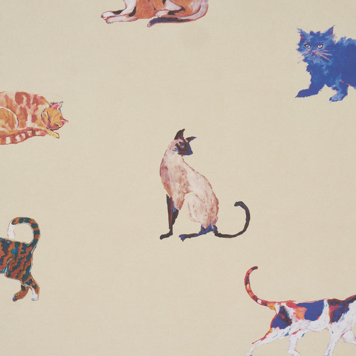 Schumacher Cats Cream Wallpaper 5018071