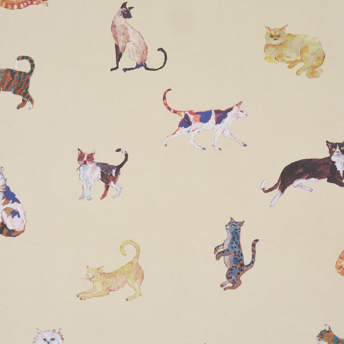 Schumacher Cats Cream Wallpaper 5018071