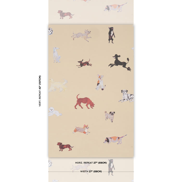 Schumacher Dogs Butter Wallpaper 5018080