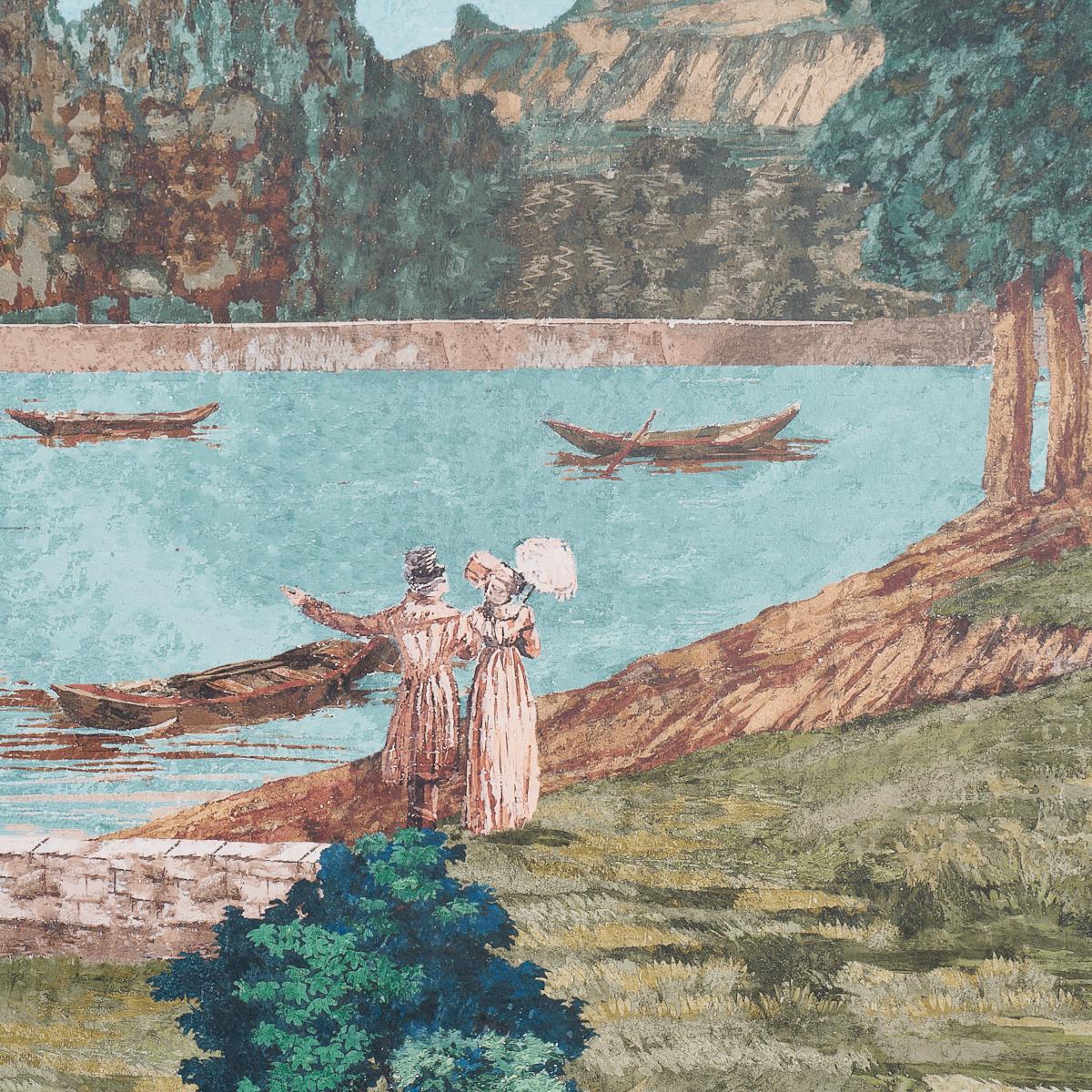 Schumacher Promenade 4 Panel Set Document Wallpaper 5018120