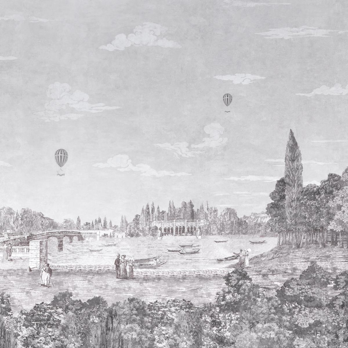 Schumacher Promenade 4 Panel Set  Wallpaper 5018121