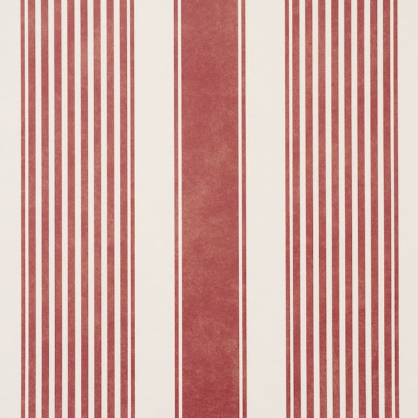 Schumacher Summerville Stripe Currant Wallpaper Sample 5018140