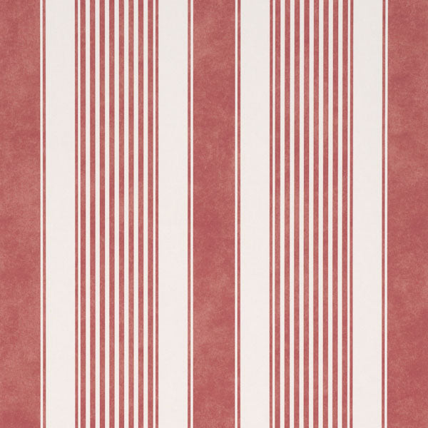 Schumacher Summerville Stripe Currant Wallpaper Sample 5018140