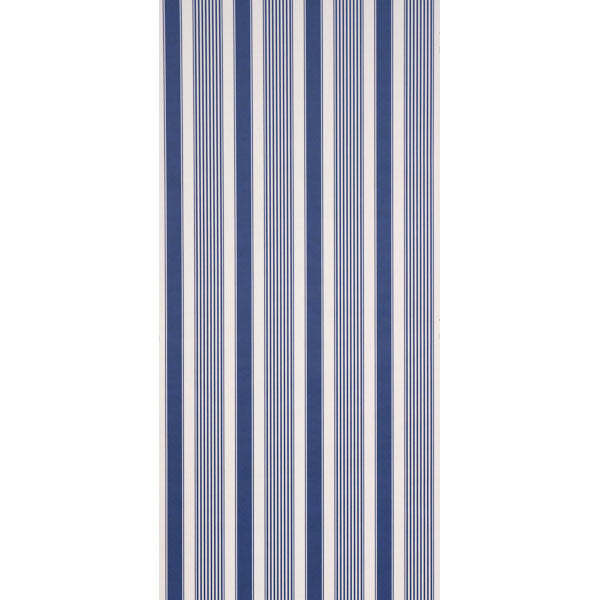 Schumacher Summerville Stripe Indigo Wallpaper Sample 5018141