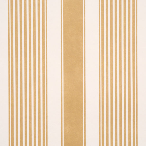 Schumacher Summerville Stripe Ochre Wallpaper 5018143