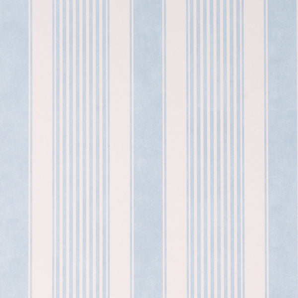 Schumacher Summerville Stripe Sky Wallpaper 5018144