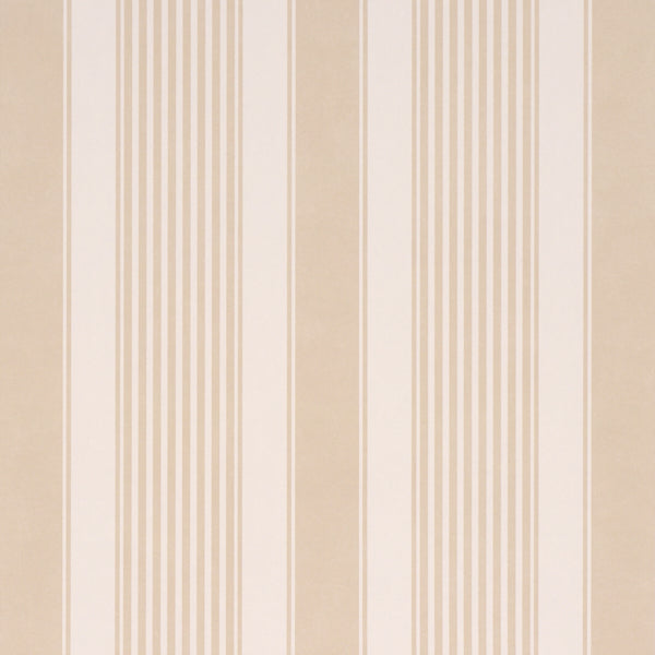 Schumacher Summerville Stripe Birch Wallpaper Sample 5018145