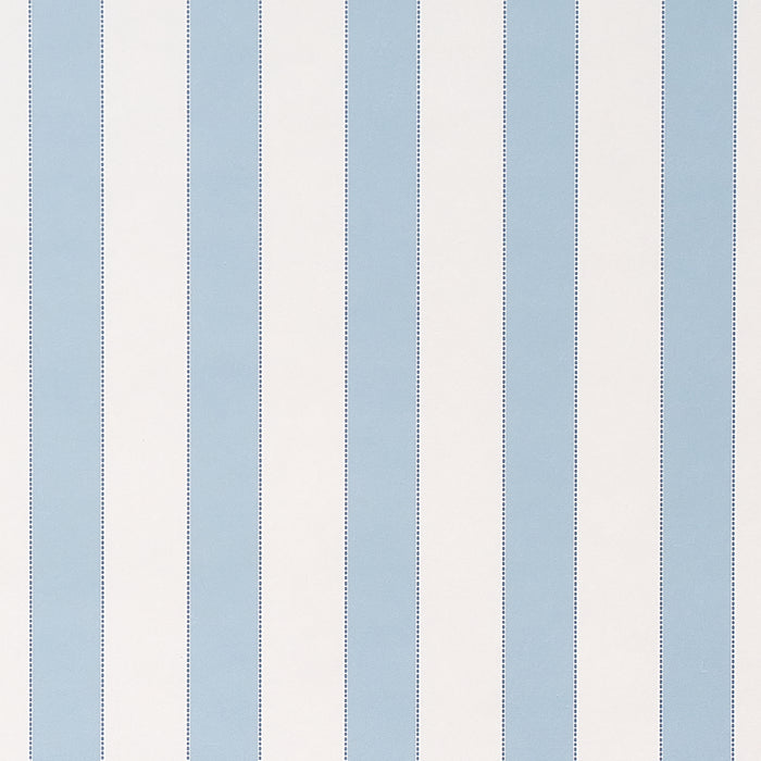 Schumacher Louise Stripe Blue Wallpaper 5018150