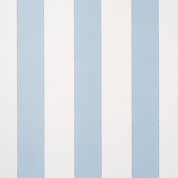 Schumacher Louise Stripe Blue Wallpaper 5018150