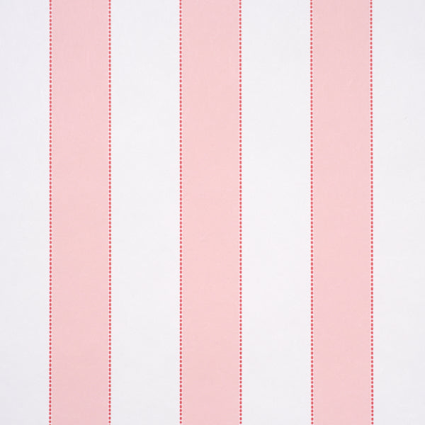 Schumacher Louise Stripe Rose Wallpaper Sample 5018153
