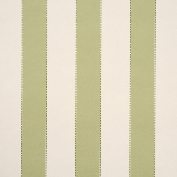 Schumacher Louise Stripe Leaf Wallpaper Sample 5018154