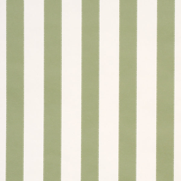 Schumacher Louise Stripe Moss Wallpaper 5018155
