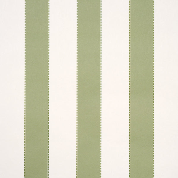 Schumacher Louise Stripe Moss Wallpaper 5018155