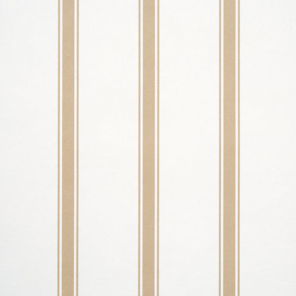 Schumacher Westerly Stripe Wheat Wallpaper Sample 5018160
