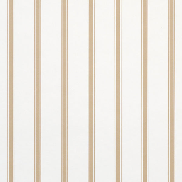 Schumacher Westerly Stripe Wheat Wallpaper Sample 5018160