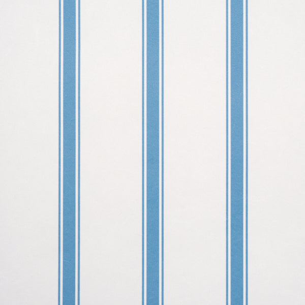 Schumacher Westerly Stripe Blue Wallpaper Sample 5018162