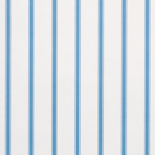 Schumacher Westerly Stripe Blue Wallpaper Sample 5018162