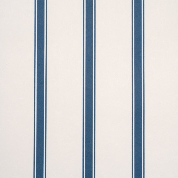 Schumacher Westerly Stripe Navy Wallpaper Sample 5018163