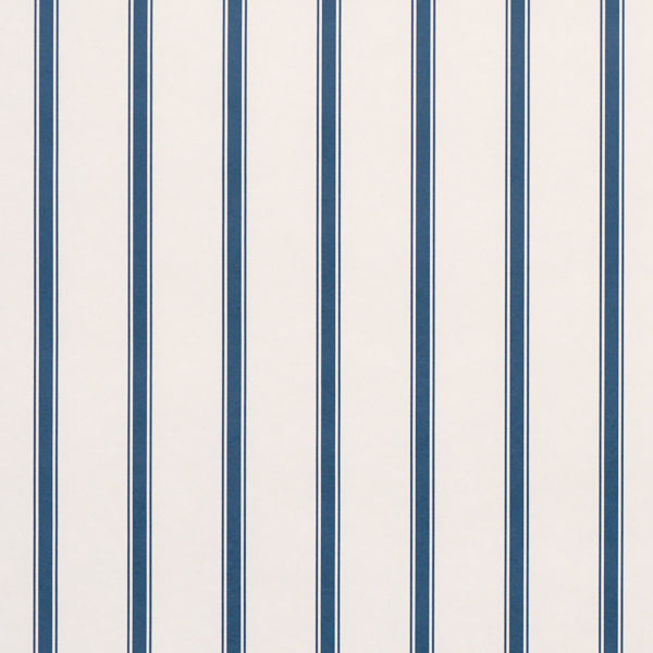 Schumacher Westerly Stripe Navy Wallpaper Sample 5018163