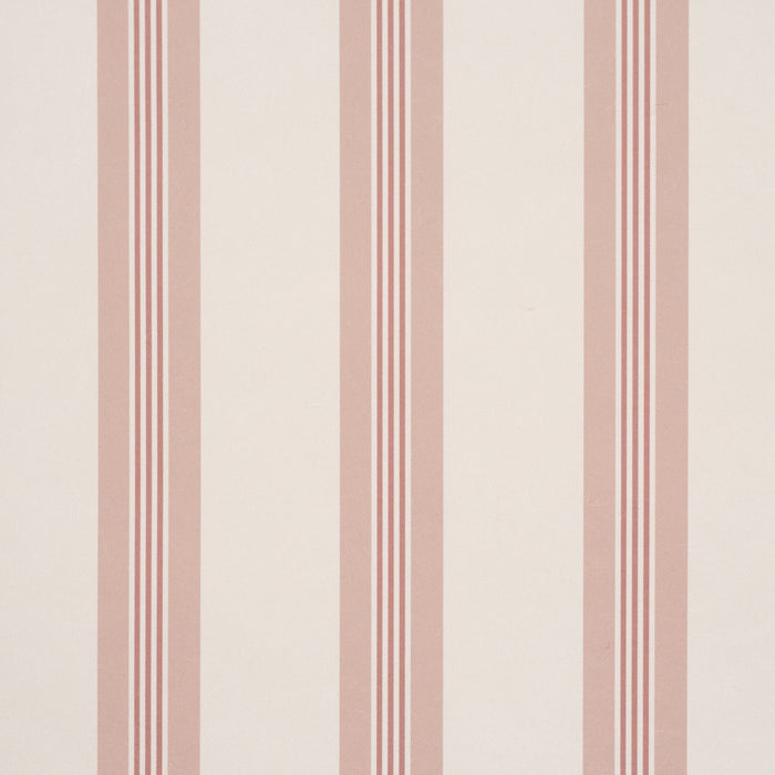 Schumacher Chatham Stripe Rose Wallpaper 5018170