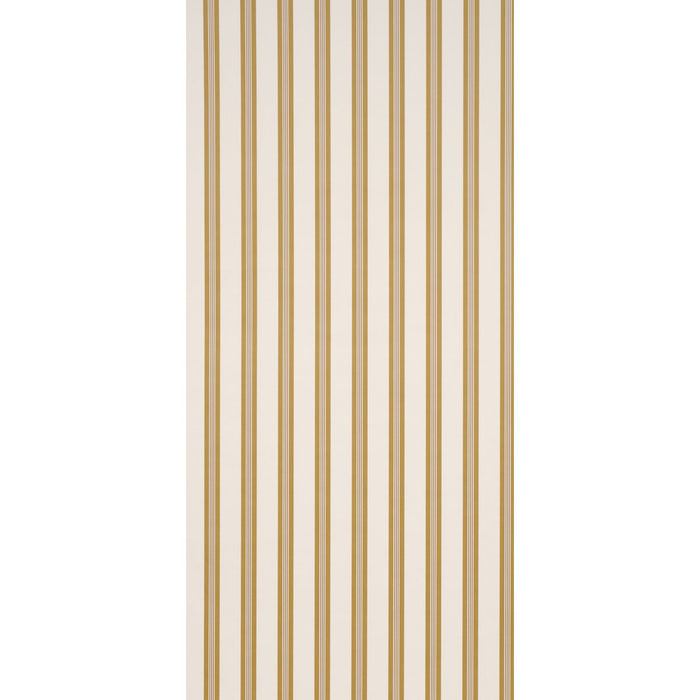 Schumacher Chatham Stripe Ochre Wallpaper Sample 5018171