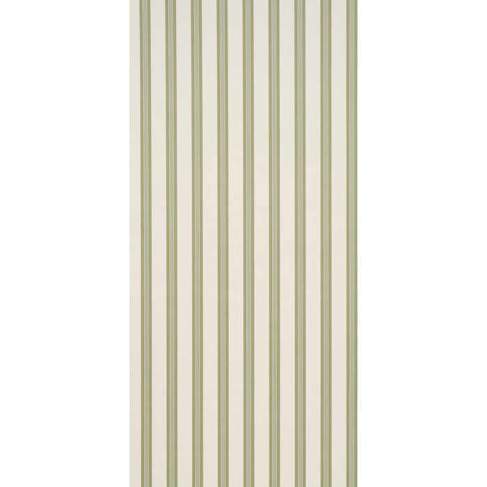 Schumacher Chatham Stripe Leaf Wallpaper Sample 5018172