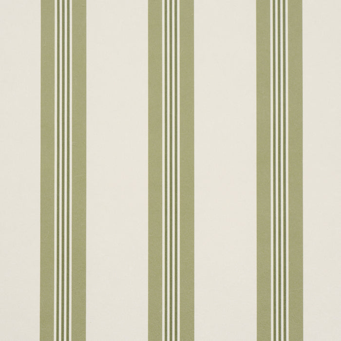 Schumacher Chatham Stripe Leaf Wallpaper Sample 5018172
