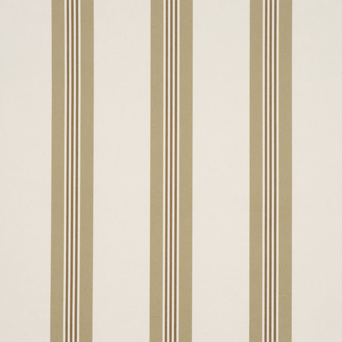 Schumacher Chatham Stripe Driftwood Wallpaper Sample 5018173
